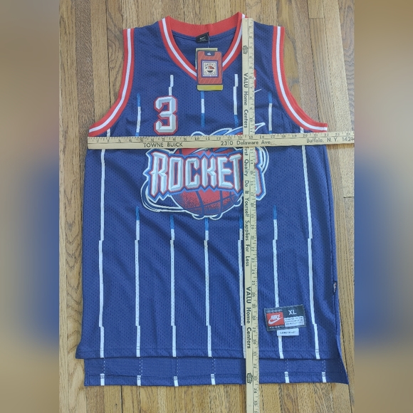 NWT New Rare Vtg Nike Hardwood Classics NBA Houston Rockets Steve Francis Jersey - Picture 5 of 12